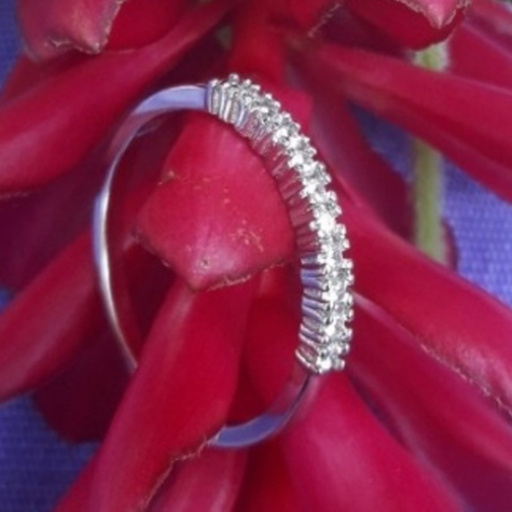 Eternity Ring Sterling White Sapphire ✔️925